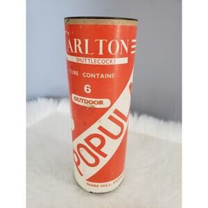 Vintage * CARLTON Shuttlecocks Badmitton Feather Birdies Shuttlecocks‎ 6 Pack